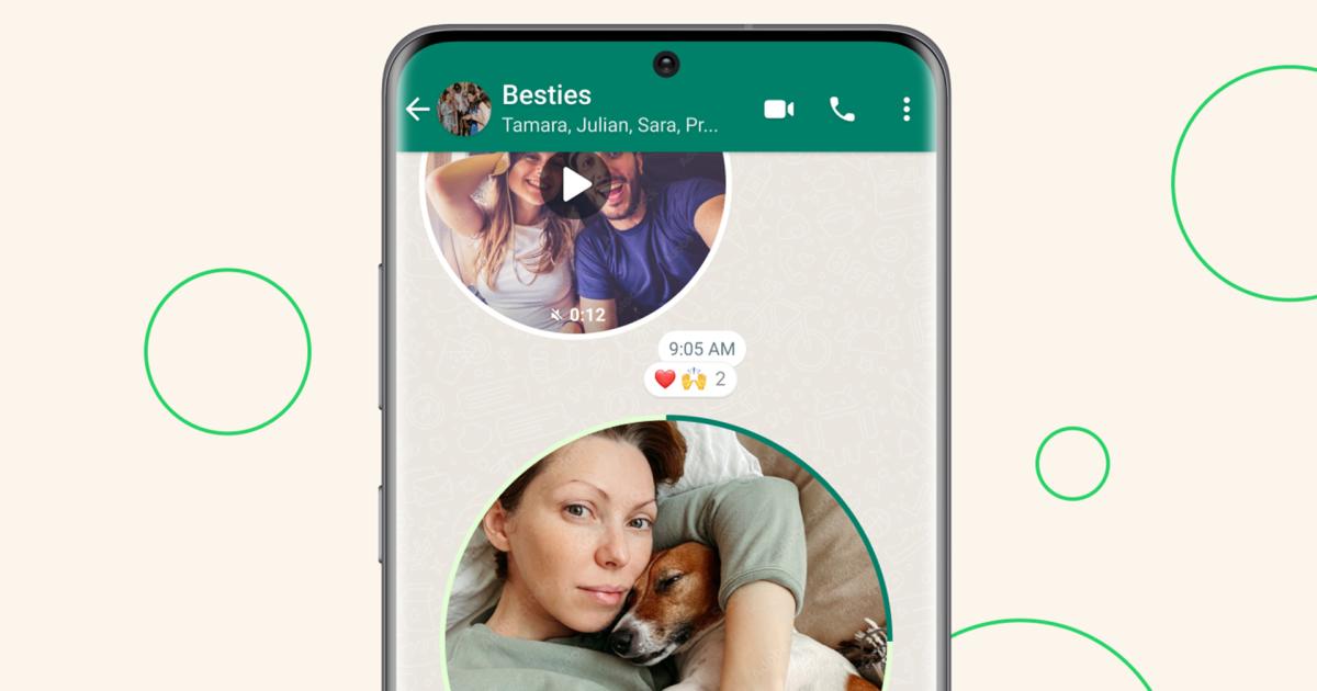 WhatsApp adds Telegram-style video messaging
